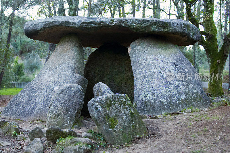 Axeitos Dolmen, Coruña省，加利西亚，西班牙。